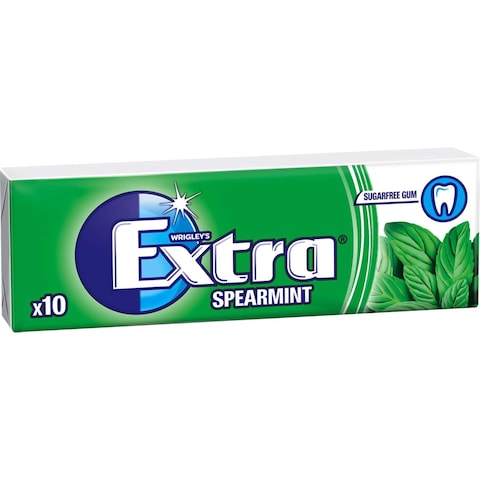 Wrigley&#39;s Extra Spearmint Sugarfree Chewing Gum, 14g Pack of 30