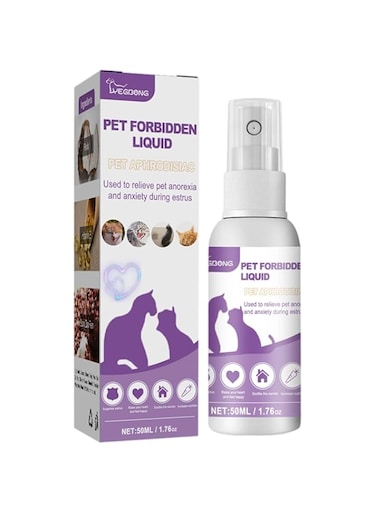Dog Calming Spray for Cats, Safe Healthy Calming Diffuser Manage Emotions, Remedies Calm Down for Pets, Liquid Helps to Relieve Stress Scratching Fighting Hiding