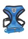 Dog Cat Harness and Leash Set, Soft Breathable No Pull Adjustable Mesh Pet Harness, Keeps Pets Cool and Cozy Multicolor Vest (Blue, S)