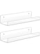 Sooyee Acrylic Shelves,2 Pack 15 Inch Floating Wall Shelves, Funko Pop Display Shelf,Invisible Kids Book Shelf,Picture Ledge Shelf Decor, Bathroom Wall Shelves,Clear