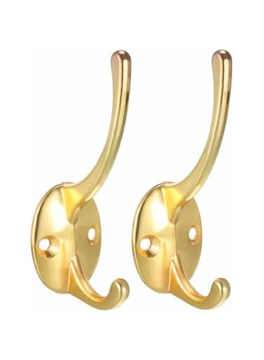 KNP Heavy Duty Coat and Hat Hook Gold Plated, 3Pcs Designed for strength and elegance, these hooks provide a sturdy and stylish solution for organizing coats, hats, scarves, bags, and more.
