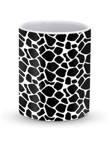 Stylizedd Designer Printed Coffee Mug with Heavy Duty Handle 11oz Ceramic Personalised Gift Mugs Cup [Microwave Safe &amp; Dishwasher Proof ] - Cow Skin Print