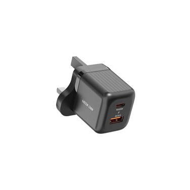 Ultra Compact GaN Wall Charger UK Pin (C to C) PD 20W + QC3.0 Fast Charger