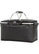 Qiccijoo Picnic Basket 22L Portable Collapsible Cooler Bag Grocery Bag Shopping Basket with Aluminium Handles for Shopping, Travel, Camping