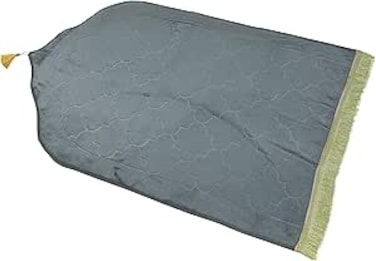 Home Dwell Prayer Mat 70 x 110 cm with Tasbeeh - Premium Soft Islamic Prayer Rug for Men & Women   Perfect for Daily Use & Gift
