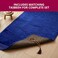 Home Dwell Prayer Mat 80 x 120 cm with Tasbeeh - Large Islamic Prayer Rug with Tasbeeh for Men & Women   Ideal for Comfortable Prayers