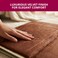 Home Dwell Foldable Prayer Mat with 115° Reclining Backrest – Ergonomic Janamaz with Knee Cushion & Carry Bag – Islamic Back Support Mat for Comfortable Prayers – Brown
