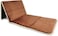 Home Dwell Foldable Prayer Mat with 115° Reclining Backrest – Ergonomic Janamaz with Knee Cushion & Carry Bag – Islamic Back Support Mat for Comfortable Prayers – Brown
