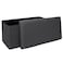 Home Dwell Cushioned Storage Bench with Hidden Compartment   Modern Ottoman Seat for Bedroom, Entryway, or Living Room &ndash; Grey