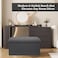 Home Dwell Cushioned Storage Bench with Hidden Compartment   Modern Ottoman Seat for Bedroom, Entryway, or Living Room &ndash; Grey