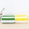 Home Dwell Premium Bath Towels Set - Set of 2 - 100% Cotton Highly Absorbent  Bath Towels - Hotel &amp; Spa Quality Bath Towels - Yellow &amp; Green Stripe