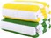 Home Dwell Premium Bath Towels Set - Set of 2 - 100% Cotton Highly Absorbent  Bath Towels - Hotel &amp; Spa Quality Bath Towels - Yellow &amp; Green Stripe
