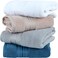 Home Dwell Premium Bath Towels Set - Set of 4 - 100% Cotton Highly Absorbent  Bath Towels - Hotel &amp; Spa Quality Bath Towels - White, Grey, Camel &amp; Blue