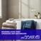 Home Dwell Premium Bath Towels Set - Set of 4 - 100% Cotton Highly Absorbent  Bath Towels - Hotel &amp; Spa Quality Bath Towels - White, Grey, Camel &amp; Blue