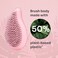 Wet Brush Palm Detangling Hair Brush Infused with Watermelon Oil - Go Green Detangler - Pain-Free Ultra-Soft Detangler Bristles Glide Through Tangles with Ease - Protects Against Split Ends