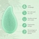 Wet Brush Go Green Palm Detangling Hair Brush Infused with Tea Tree Oil - Pain-Free Ultra-Soft Detangler Bristles Glide Through Tangles with Ease - Protects Against Split Ends For Wet &amp; Dry Hair