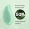 Wet Brush Go Green Palm Detangling Hair Brush Infused with Tea Tree Oil - Pain-Free Ultra-Soft Detangler Bristles Glide Through Tangles with Ease - Protects Against Split Ends For Wet &amp; Dry Hair