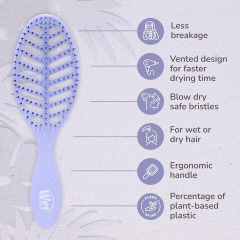 Wet Brush Go Green Speed Dry -Purple