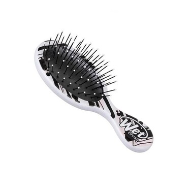 Wet Brush Mini Hair Brush   Watercolor Motif   Pink Lines