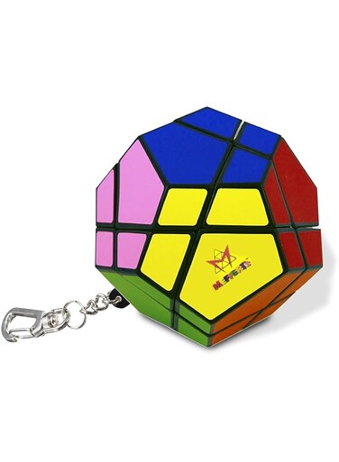 Project Genius Mini SKEWB Keychain by Mefferts- Speed Cube, One-Player Games, Twisty Puzzle, Brain Teasers