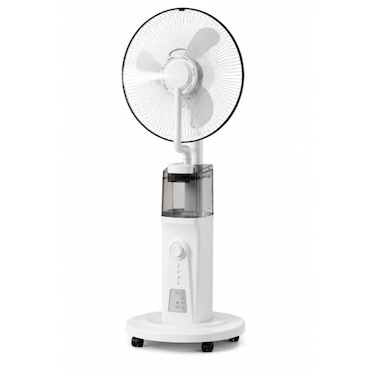18-Inch Rechargeable Ultrasonic Mist Spray Fan with 2.1L Water Tank, Remote &amp; 18H Runtime
