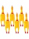 Zddaoole 6 Pcs Large Screaming Chicken Dog Toys,Yellow Rubber Chicken 12 inch,Squeeze Squeaky and Screaming Chicken,Prank Novelty Toy for Kids or Adults
