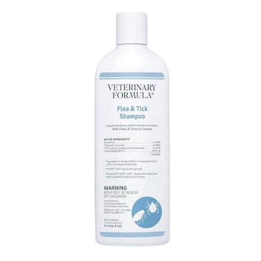 Synergy Labs Veterinary Formula Clinical Care Flea &amp; Tick Shampoo 473ml &ndash; Kills Fleas, Ticks &amp; Protects Skin