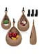 MAKINGTEC Wall Hanging Fruit Baskets for Kitchen, Hanging Wall Vegetable Fruit Baskets Boho Wall Basket, Woven Basket for Kitchen Storage Vegetable Fruit Products, Tomato Potato and Onion Storage Box