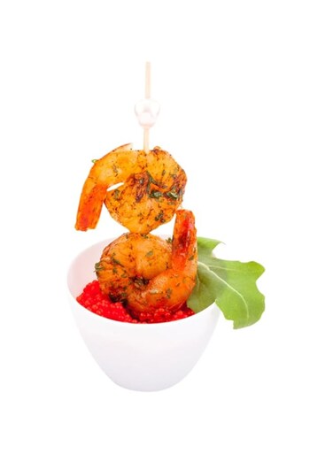 Mini Tasting Bowl, Mini White Plastic Bowl, Amuse Bouche Bowl - Premium Sturdy Plastic - 2 Inch, 2 Ounce - 100ct Box - Restaurantware