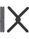 Foldable Silicone Trivet, 2 Pack Trivet Pad for Hot Pots and Pans, Heat-Resistant Pad Silicone Pot Holder for Hot Dishes (Black)
