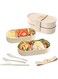 ORCHID M&reg;Bento Box Lunch Box Japanese Style 2 Layer Food Containers with Utensils Spoon Fork and Knife Bundle Divider Food Container