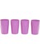 Home Unbreakable Cups and Tumblers 4pk Lavender, Cup 330ml (11oz) - 13 x 5.5CM