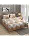 Premium Queen Size Fitted Bedsheet with 2 Pillowcases &acirc;&euro;&ldquo; Modern Design &acirc;&euro;&ldquo; Deep Pocket (180x200+35 cm, 72 x 78 + 10 inch) Soft, Breathable Microfiber Bedding Set for Home Comfort