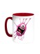 Cartoon Character Printed Coffee Mug Red/White