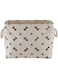 Bone Dry Paw and Bone Print, Cotton, Dark Brown, Medium Rectangle