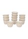 12 Piece Bone China Cawa Cup Set- RF12114/ 80 ml Capacity, Heat-Resistant, Scratch-Resistant, Perfect for Serving Traditional Drink, Arabic Coffee Multicolor