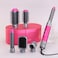 Enzo EN-4133 6-In-1 Hair Dryer Brush &amp; Multi Styler - Ionic Hot Air Blow Dryer, Hair Straightener, Curler &amp; Volumizing Brush - One Step Salon Styling Tool For All Hair Types - CoralPink- Intl Version