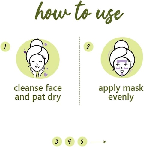 Plum Green Tea Clear Face Mask Kaolin &amp; Bentonite Clay Mask for Acne and Clogged Pores Oily Skin, Brighter, Glowing Skin Face Pack 60 g