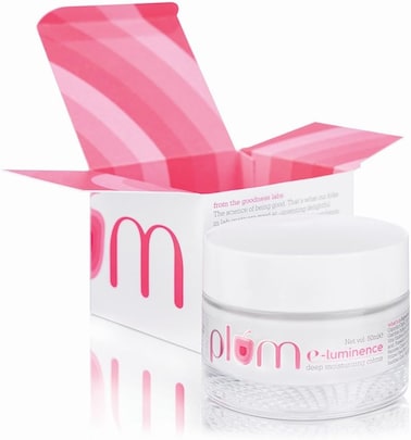 Plum E-Luminence Deep Moisturizing Cream, Ultra-hydrating Moisturizer Face For Normal Dry &amp; Sensitive Skin, Rose, 50 ml