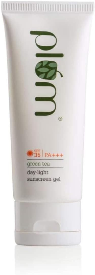 Plum Green Tea Daylight Sunscreen Gel SPF 35 PA+++ For Oily, Acne Prone Skin Green Tea Extracts Effective Sun Block Protection No White Cast 50ml