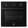 EO 60cm Built-In Electric Oven, 76L Capacity, 7 Cooking Functions, Digital Timer, Triple Glass Door, Fan Assisted, Interior Light, Black Tempered Glass, 2350W, 220-240V