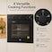 EO 60cm Built-In Electric Oven, 59L Capacity, 4 Cooking Functions, Fan Assisted, Mechanical Timer, Double Glass Door, Interior Light, Removable Door, 220-240V, Black