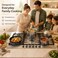 EO 90cm Built-In Gas Hob, 5 Burners, Stainless Steel, Cast Iron Pan Supports, 3.5kW Wok Burner, Metal Knobs, Auto Ignition, Flame Failure Safety Device, 11kW