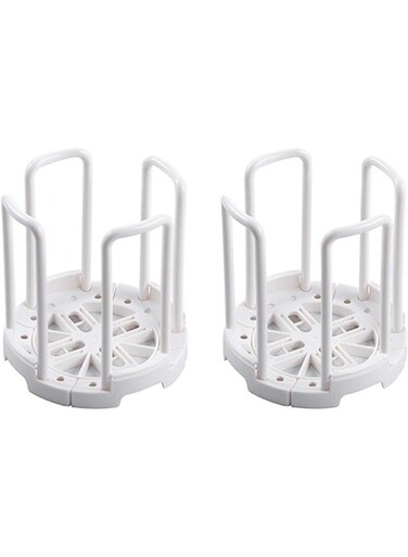 Bowl Holder Drain Rack, 2Pcs Retractable Household Dish Storage Drainer Busket, Desktop Cup Shelf Cabinet Dishes Rack Plate Storage Tool Cupboard Organiser