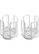 Bowl Holder Drain Rack, 2Pcs Retractable Household Dish Storage Drainer Busket, Desktop Cup Shelf Cabinet Dishes Rack Plate Storage Tool Cupboard Organiser