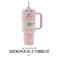 STANLEY Quencher H2.0 FlowState Vacuum Stainless Steel Water Bottle with Lid and Straw, BPA-Free, 40oz, 28x10x7.5cm (Pink)