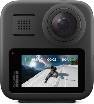 GoPro MAX &mdash; Waterproof 360 + Traditional Action Camera with Touch Screen Spherical 5.6K30 HD Video 16.6MP 360 Photos 1080p Live Streaming Stabilization