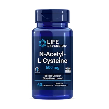 Life Extension N-Acetyl-L-Cysteine, 60 Capsules, 600 mg