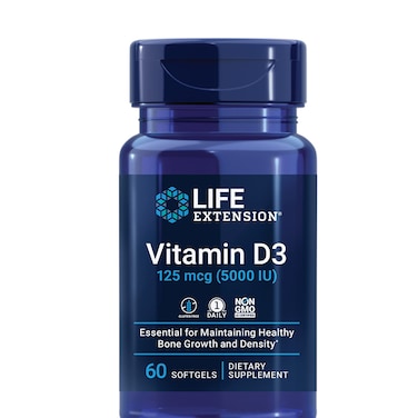 Life Extension Vitamin D3, 60 Softgels, 125 mcg
