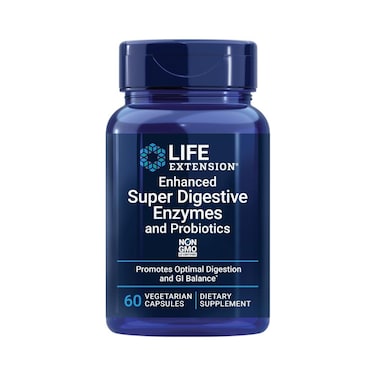 Life Extension Enhanced Super Digestive Enzymes and Probiotics, 60 Veggie Capsules